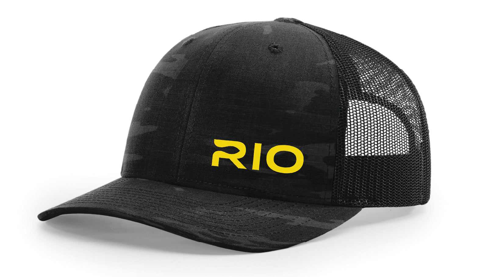 RIO Meshback Black Camo Hat - Sportinglife Turangi 